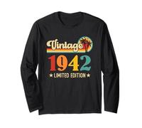 Retro Vintage 1942 Limited Edition 1942 Birthday Maglia a Manica