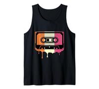 Retro Vintage 80s 70s Cassette Neapolitan Ice Cream Melting Canotta