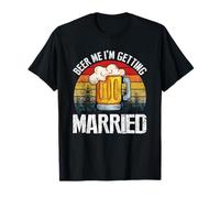 Retro Vintage Beer Me I'm Getting Married Divertente Maglietta