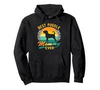 Retro Vintage Best Puggle Mommy Ever Felpa con Cappuccio