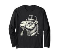 Retro Vintage Cammello Gentleman Papillon Cammelli Maglia a Manica