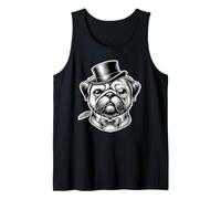 Retro Vintage Carlino Gentiluomo Papillon Chinese Pugs Canotta
