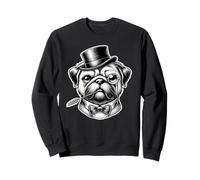 Retro Vintage Carlino Gentiluomo Papillon Chinese Pugs Felpa