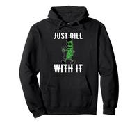 Retro Vintage Cetriolo Sott'Aceto Pickle Just Dill with It Felpa con Cappuccio