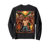 Retro Vintage DJ - HipHop Music Bronx Party Tee Felpa