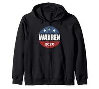 Retro Vintage Election Campaign Elizabeth Warren 2020 Felpa con Cappuccio