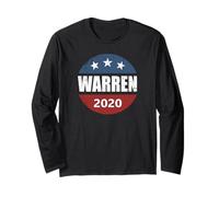 Retro Vintage Election Campaign Elizabeth Warren 2020 Maglia a Manica