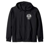 Retro Vintage Film Sci Fi Alien Pace Segno Felpa con Cappuccio