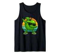 Retro Vintage Funny Apple Dab Dance Apple Fruit Dancing Canotta