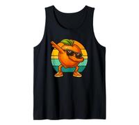 Retro Vintage Funny Orange Dab Dance Orange Fruit Dancing Canotta