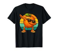 Retro Vintage Funny Orange Dab Dance Orange Fruit Dancing Maglietta