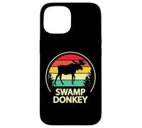 Retro Vintage Funny Swamp Donkey Moose Custodia per iPhone 15