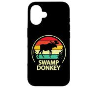 Retro Vintage Funny Swamp Donkey Moose Custodia per iPhone 16