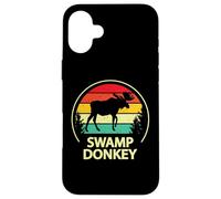 Retro Vintage Funny Swamp Donkey Moose Custodia per iPhone 16 Plus