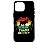 Retro Vintage Funny Swamp Donkey Moose Custodia per iPhone 16 Pro Max