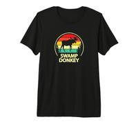 Retro Vintage Funny Swamp Donkey Moose Maglietta Premium