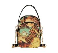 Retro Vintage Girl Carino alla moda borse a tracolla per le donne alla moda con multi tasche borse a mano per le donne per le madri