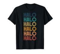 Retro Vintage HALO Classico Nome Cool 80s 90s Maglietta