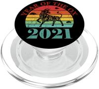 Retro Vintage Happy Chinese New Year of the Ox 2021 PopSockets PopGrip per MagSafe