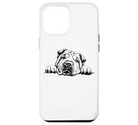 Retro Vintage Happy Face Peeking Chinese Shar Pei Dog Lover Custodia per iPhone 12 Pro Max