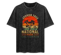 Retro Vintage Joshua Tree National Park Men's Black Tee T-Shirt Black XXL