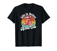 Retro Vintage Kids Life Is Better with A Hermit Crab Lover Maglietta