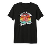 Retro Vintage Kids Life Is Better with A Hermit Crab Lover Maglietta Premium