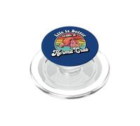 Retro Vintage Kids Life Is Better With A Hermit Crab Lover PopSockets PopGrip per MagSafe