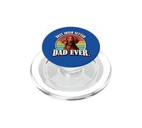 Retro Vintage Mens Boys Kids Best Irish Setter Dog Dad Ever PopSockets PopGrip per MagSafe
