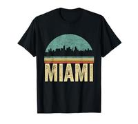 Retro Vintage Miami Camicia Skyline anni '70 '80 Souvenir Maglietta
