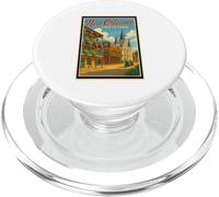 Retro Vintage New Orleans Louisiana LA Parrocchia Art Graphic PopSockets PopGrip per MagSafe