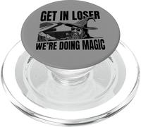 Retro Vintage Old Man Get In Loser We're Doing Magic PopSockets PopGrip per MagSafe