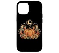 Retro Vintage Pumpkin Spice Tis The Season Equinox Moon Custodia per iPhone 12/12 Pro