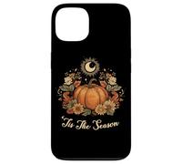 Retro Vintage Pumpkin Spice Tis The Season Equinox Moon Custodia per iPhone 13