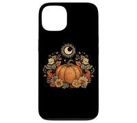 Retro Vintage Pumpkin Spice Tis The Season Equinox Moon Custodia per iPhone 13