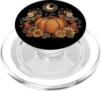Retro Vintage Pumpkin Spice Tis The Season Equinox Moon PopSockets PopGrip per MagSafe