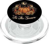 Retro Vintage Pumpkin Spice Tis The Season Equinox Moon PopSockets PopGrip per MagSafe