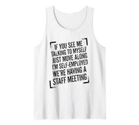 retrò Vintage se Mi Vedi Parlare con Me Stesso bavaglio Canotta