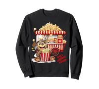 Retro Vintage Snack Natale Popcorn Party Felpa