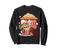 Retro Vintage Snack Natale Popcorn Party Felpa
