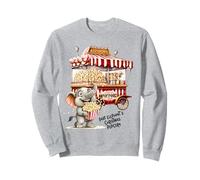 Retro Vintage Snack Natale Popcorn Party Felpa