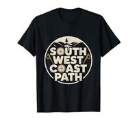Retro Vintage South West Coast Path National Trail Inghilterra Maglietta