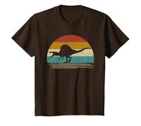 Retro Vintage Spinosaurus Dinosauro Maglietta, Bambini, Marrone, 6 Anni