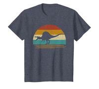 Retro Vintage Spinosaurus Dinosauro Maglietta, Bambini, Pervinca, 10 Anni