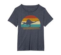 Retro Vintage Spinosaurus Dinosauro Maglietta, Donna Plus-Size, Pervinca, 3X