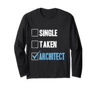 Retro Vintage Stato Attuale Architetto Disegni Divertenti Presente Maglia a Manica