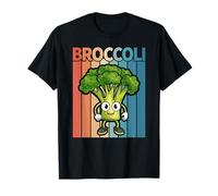 Retro Vintage Style Broccoli - Funny Broccoli Lover Vegan Maglietta