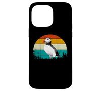 Retro Vintage Sunset Muffin Seabird Cute Atlantic Puffin Custodia per iPhone 14 Pro Max
