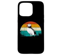 Retro Vintage Sunset Muffin Seabird Cute Atlantic Puffin Custodia per iPhone 15 Pro Max
