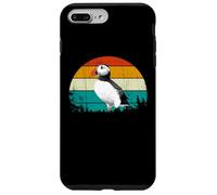 Retro Vintage Sunset Muffin Seabird Cute Atlantic Puffin Custodia per iPhone 7 Plus/8 Plus